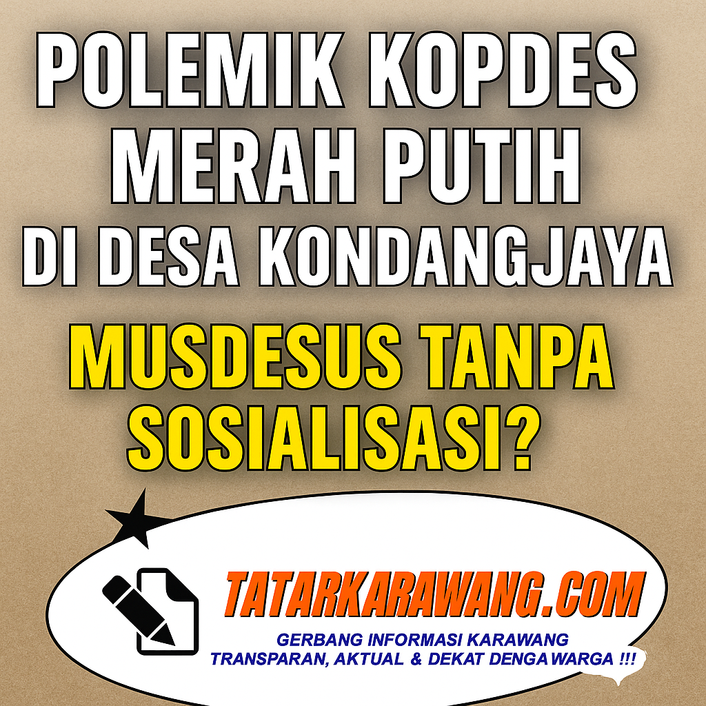 Musdesus Kondangjaya Terkait Kopdes Merah Putih Tuai Polemik: Bentuk Baru atau Lanjutkan yang Lama?