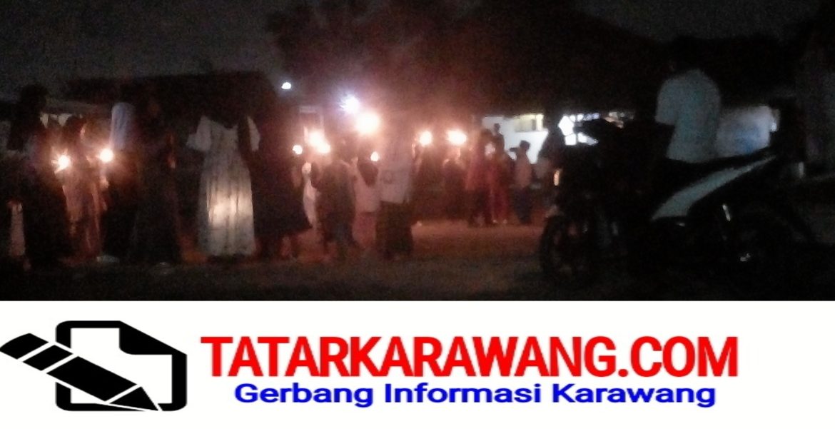 Warga Dusun Bendasari 2 RT 012 / RW 005 Kondangjaya.karawang timur-Karawang.Antusias Gelar Pawai Obor Sambut 1 Muharram 1447 H