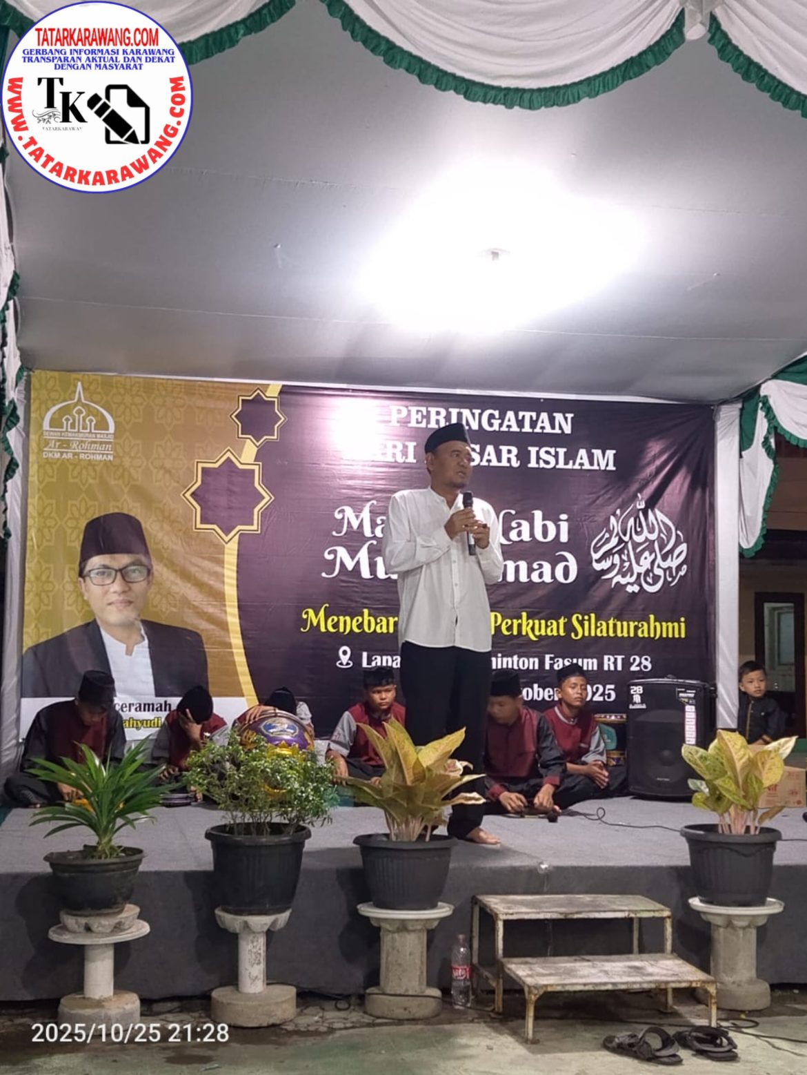 Kepala Desa Kondangjaya Hadiri Peringatan Maulid Nabi Muhammad SAW di Masjid Ar-Rohman GKA